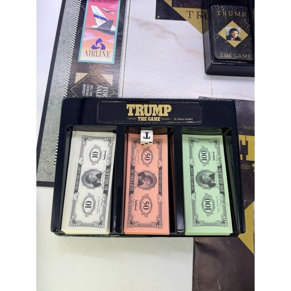 Vintage 1989 Milton Bradley TRUMP The Game Property Real Estate : Complete